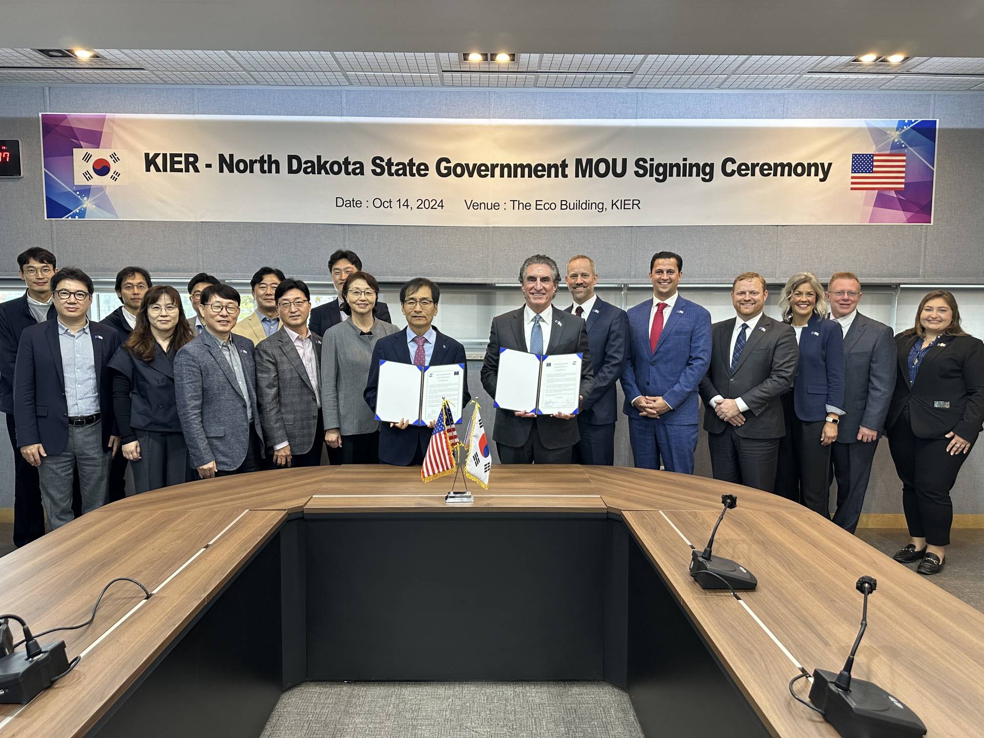 KIER North Dakota State Government MOU Signing Ceremony