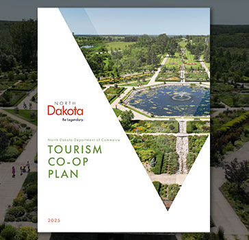 Cover image for the 2024 North Dakota Tourism Cooperative Marketing Plan